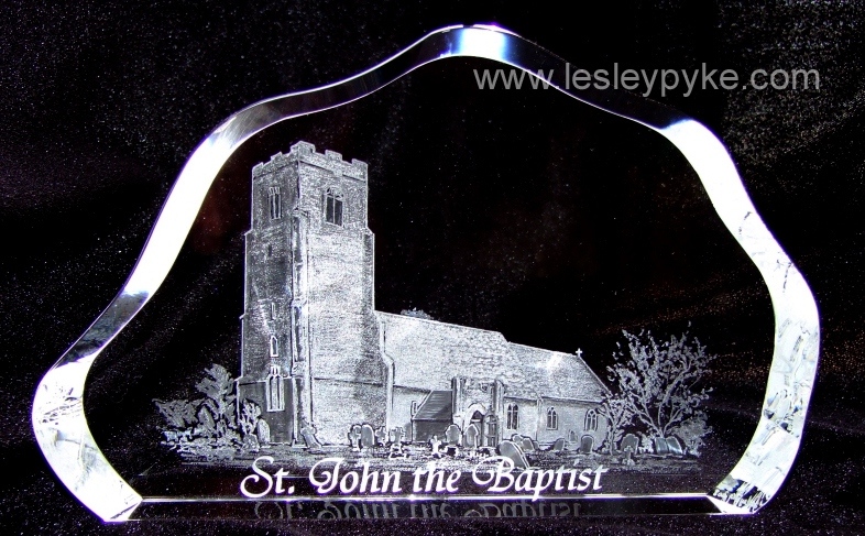 engraved church St John the Baptist