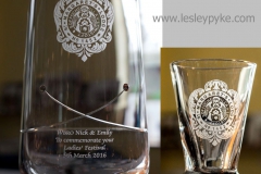 Mason, engraved glass presentations