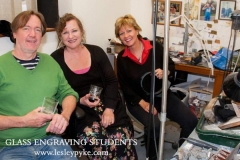 Glass Engraving Lessons to a couple of musicians