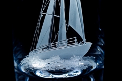 Yacht on decanter