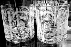 Decorative glasses, ceiling freize