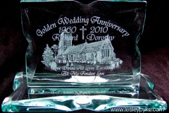 Golden Wedding plaque St Margaret's