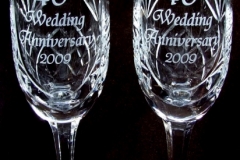 Ruby Wedding Flutes