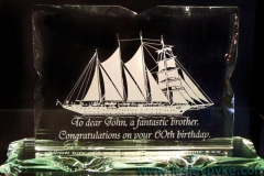 Yacht on Rock Tablet