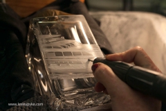 Super Yacht Triptique decanters, "Patriot"