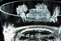 tractor on bowl Westrope Farm